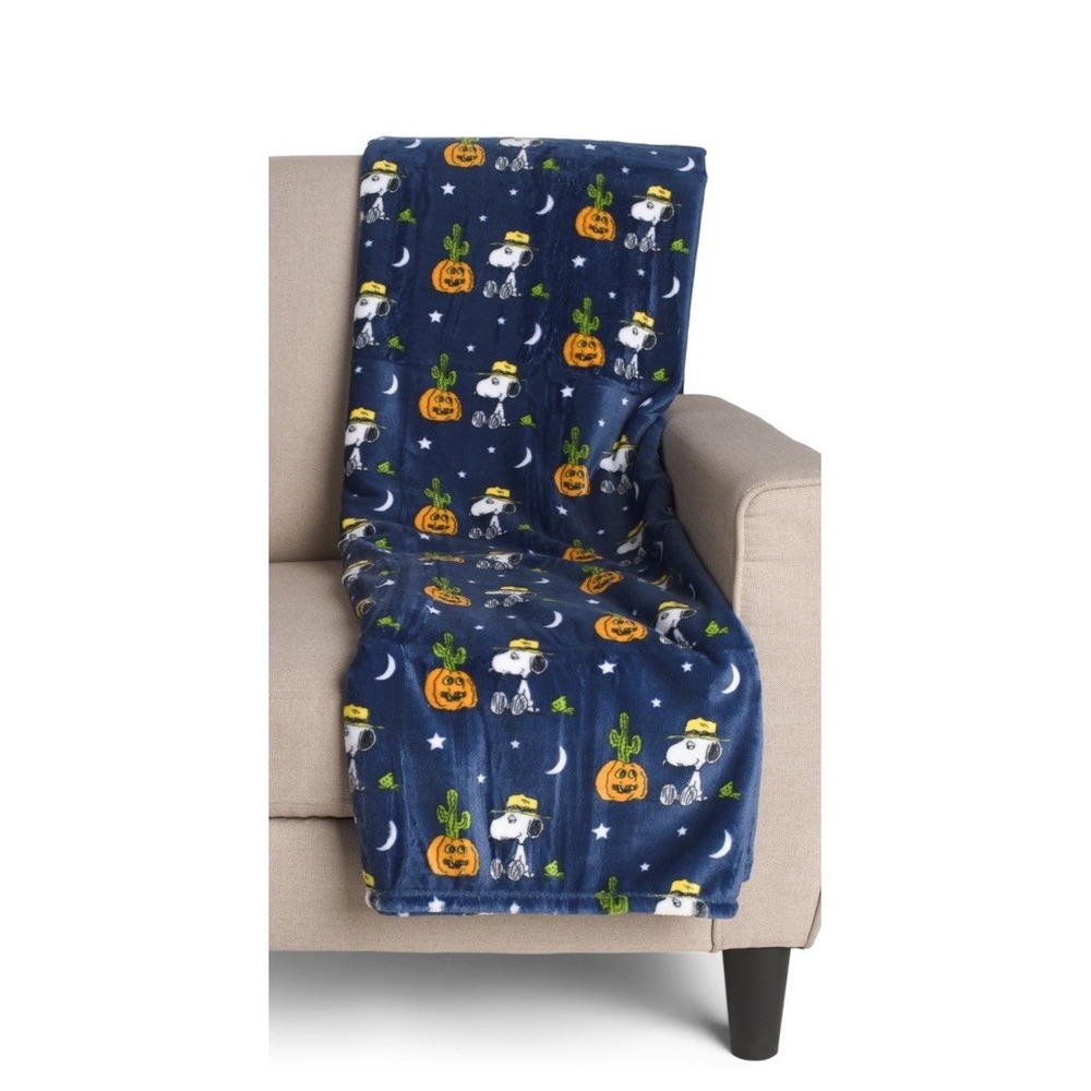 PEANUTS Snoopy & Woodstock HALLOWEEN VelvetSoft THROW 50x70 Blanket by BERKSHIRE